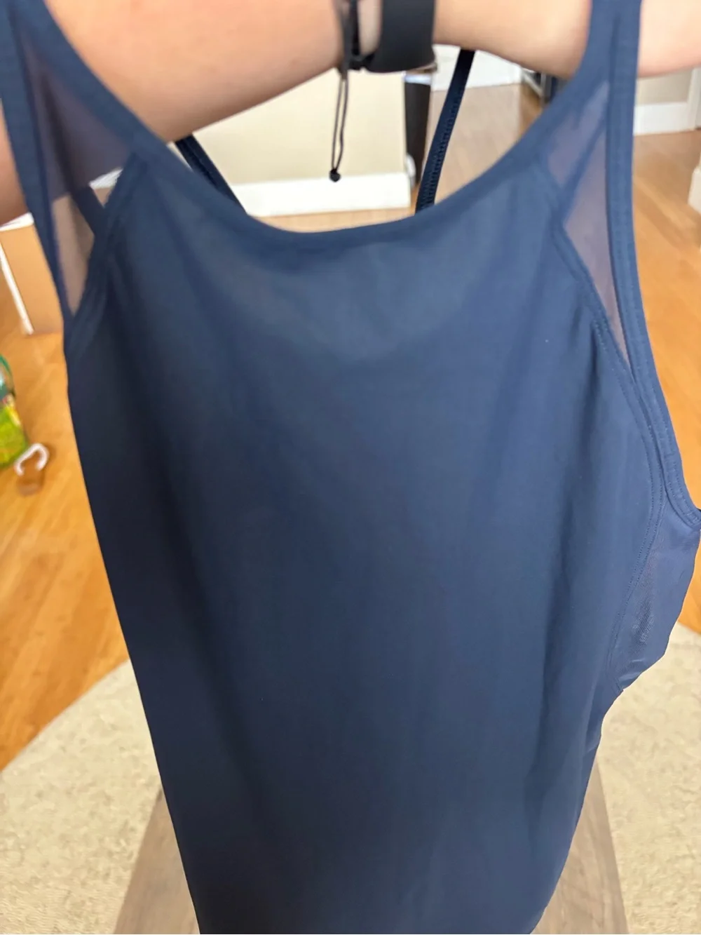 lululemon athletica Navy Double-Strap Racerback Tank